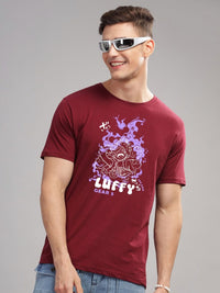 ADRO Men Typography Printed Raw Edge T-shirt