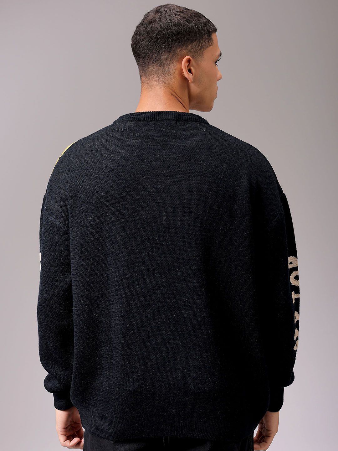 The Indian Garage Co Men Graphic Printed Winter Pullover