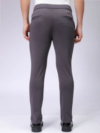 The Indian Garage Co. X Luxe Men Textured Slim Fit Mid-Rise Trousers