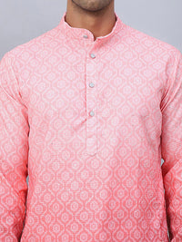 Jompers Ethnic Motifs Printed Mandarin Collar Straight Kurta