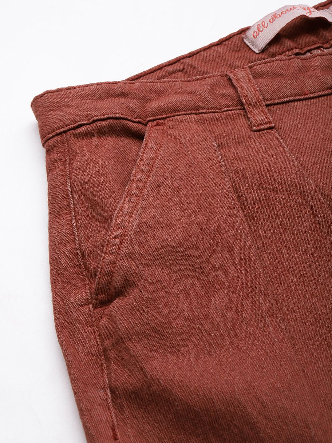 all about you Women Wide Leg High-Rise Stretchable Jeans