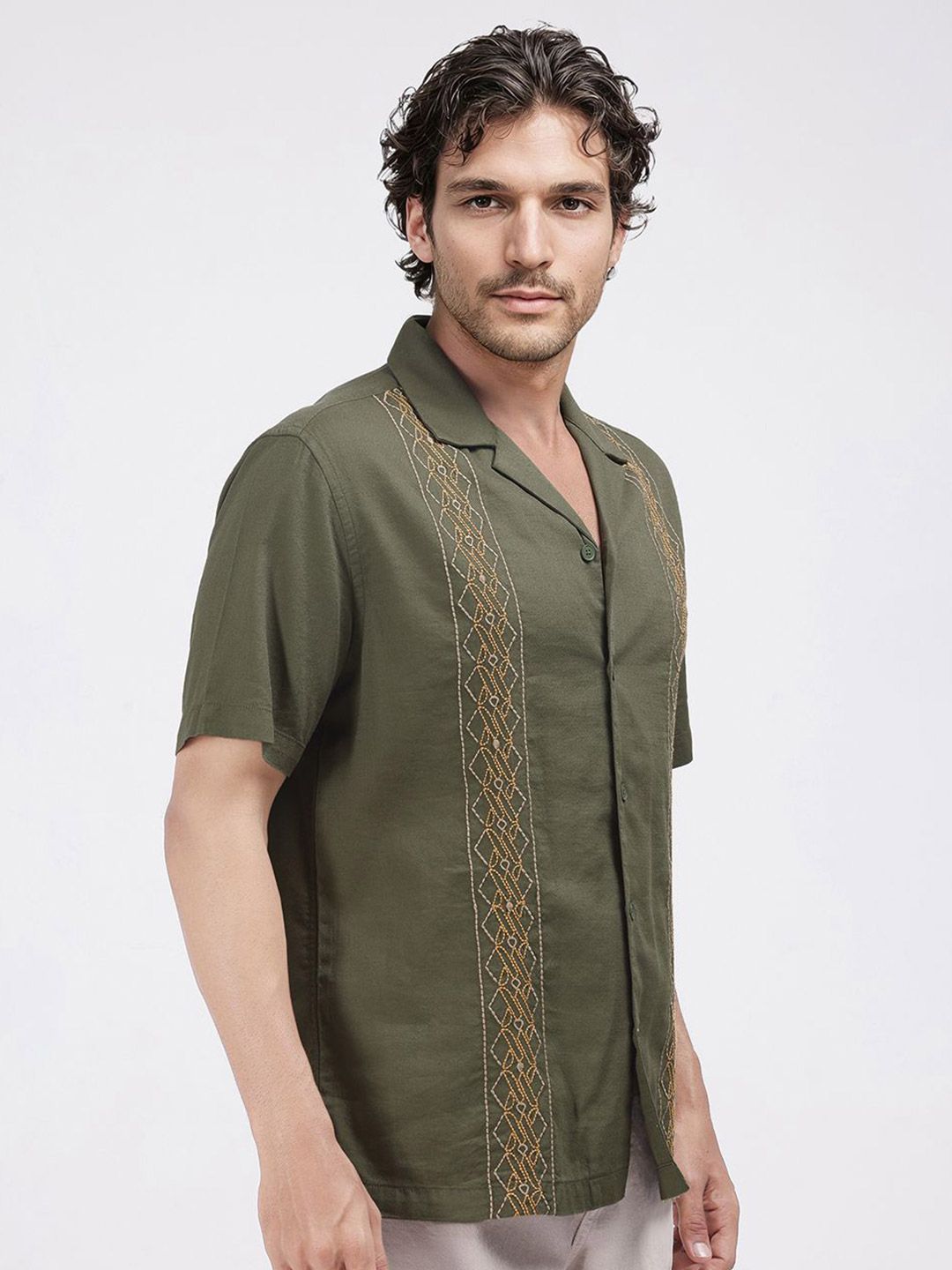 RARE RABBIT Men Comfort Opaque Casual Shirt