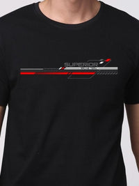 Pek ADRO Lelaki dengan 3 T-shirt Kapas Leher Bulat Bercetak Grafik