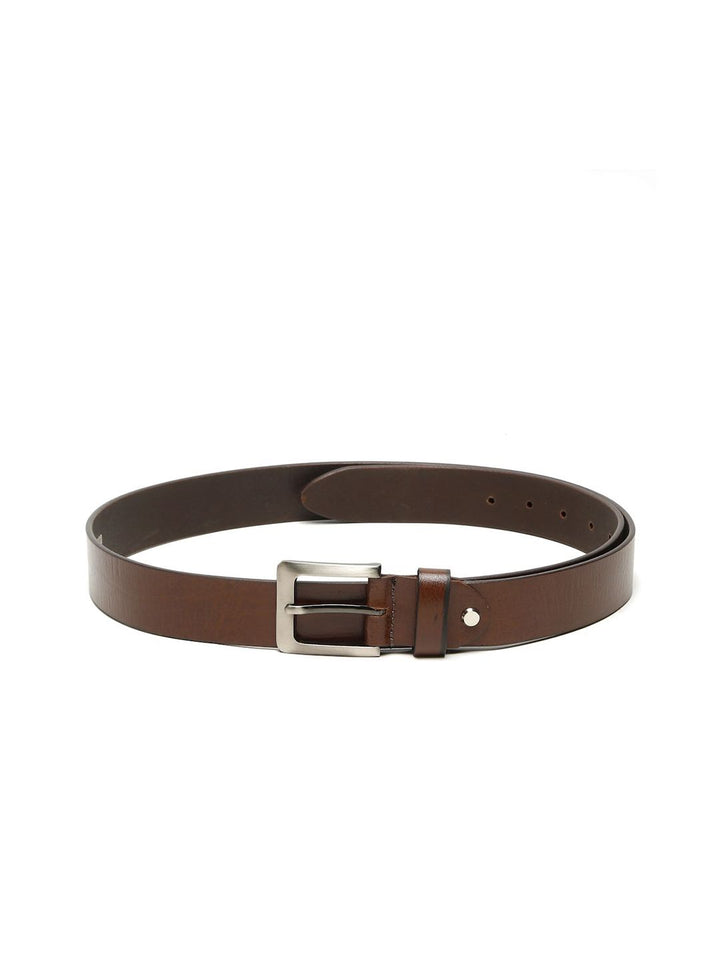Teakwood Leathers Men Textured Leather Belt