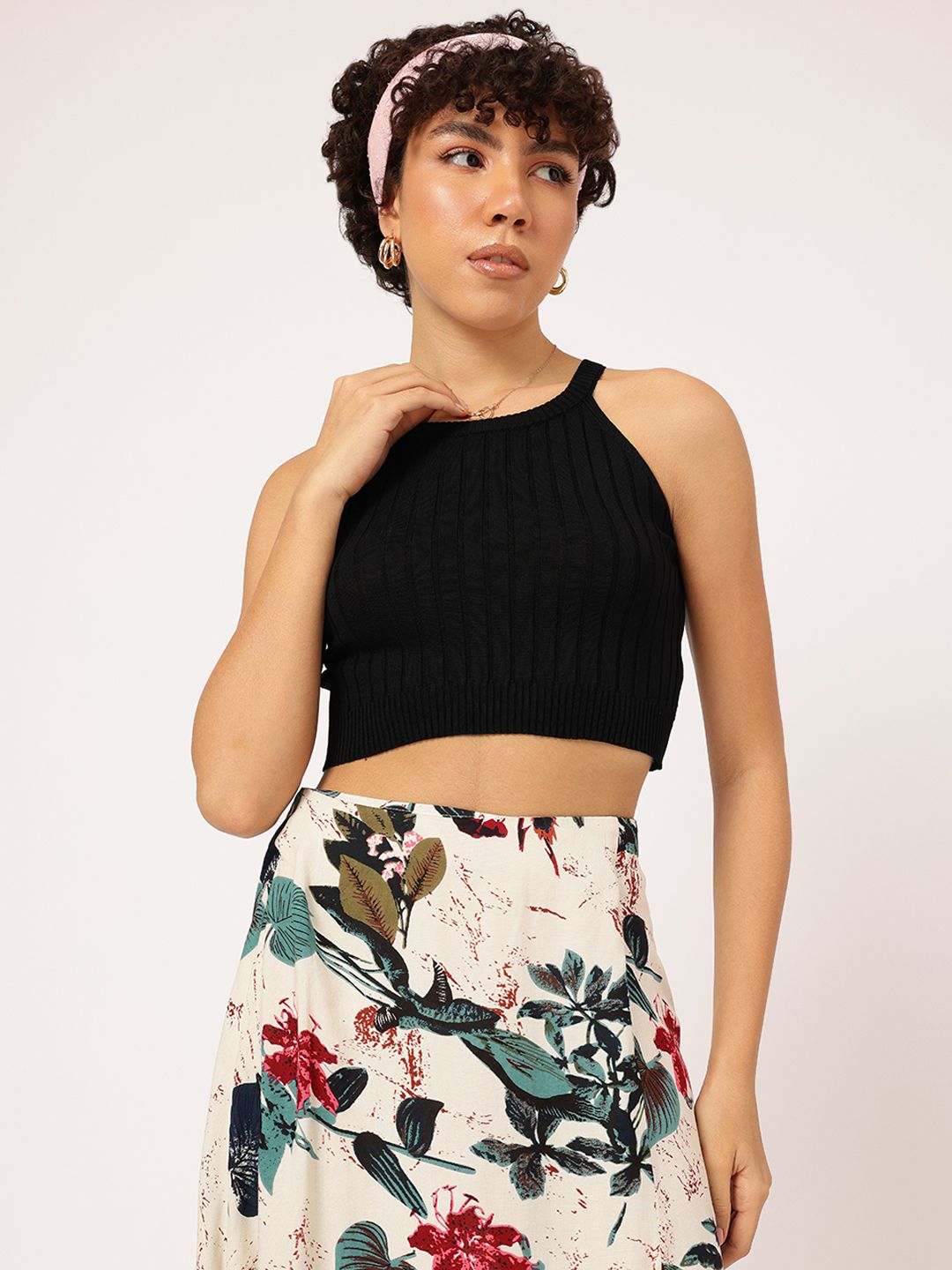 DressBerry Simply Energetic Ribbed Crop Top
