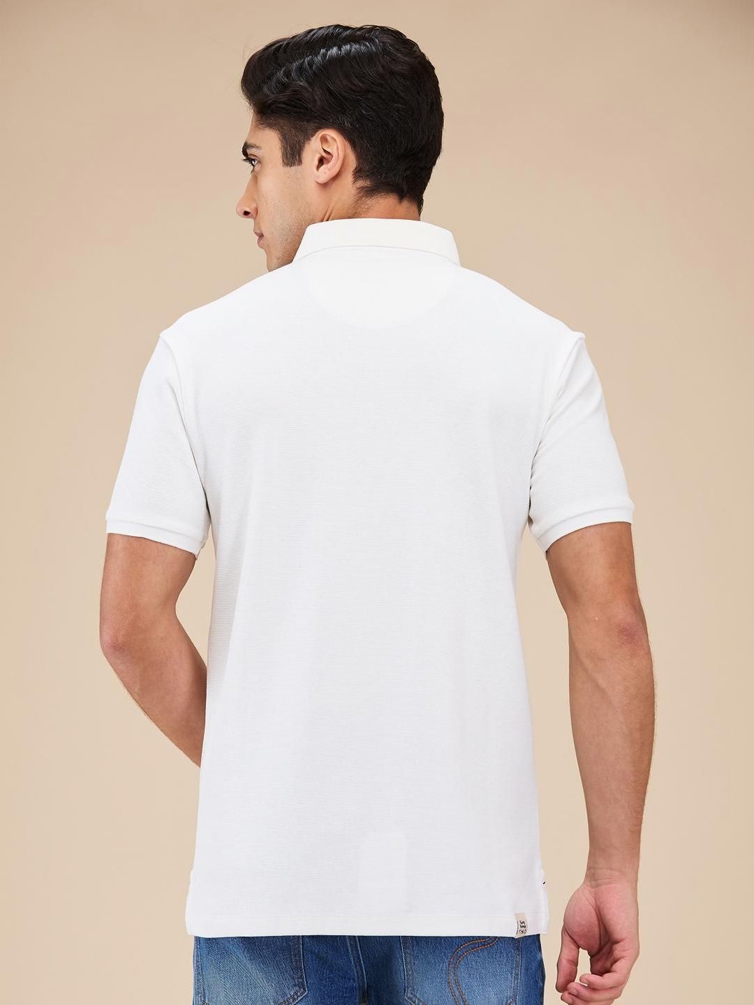 Being Human Men Self Design Polo Collar T-shirt