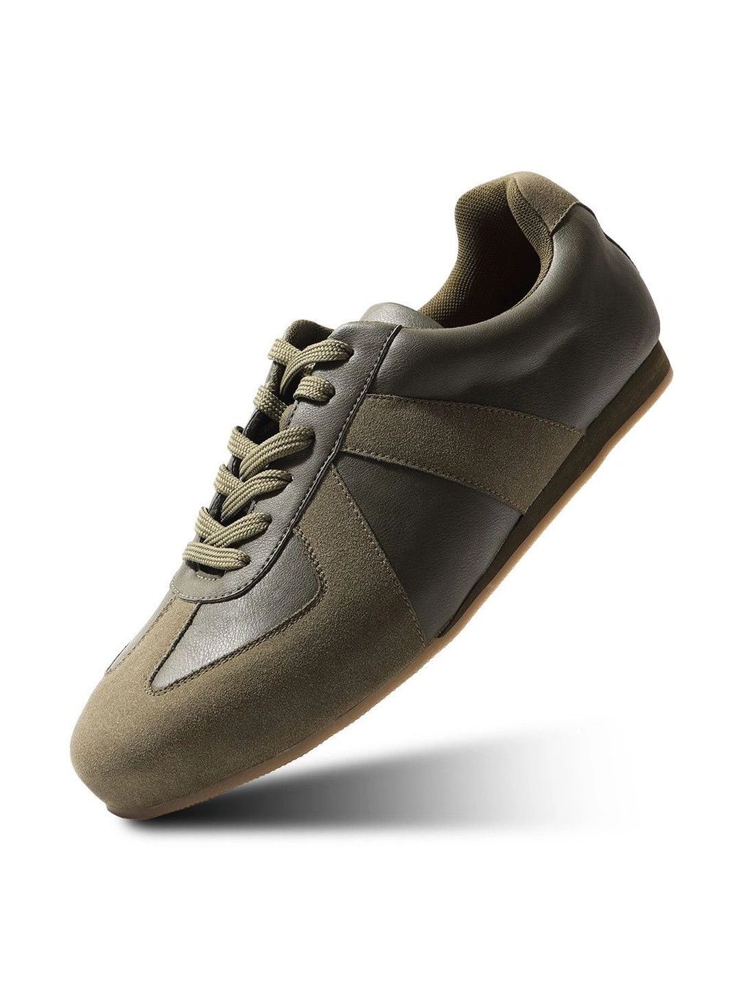 Sneakers Panel Klasik MONKSTORY Escape - Hijau Zaitun