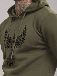 ADRO Lelaki Graphic Printed Pullover Sweatshirt