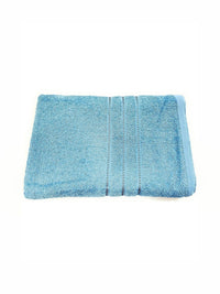 BOMBAY DYEING Flora Blue Pure Cotton 400 GSM Bath Towel