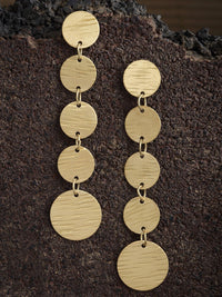 DressBerry Gold-Plated Contemporary Drop Earrings