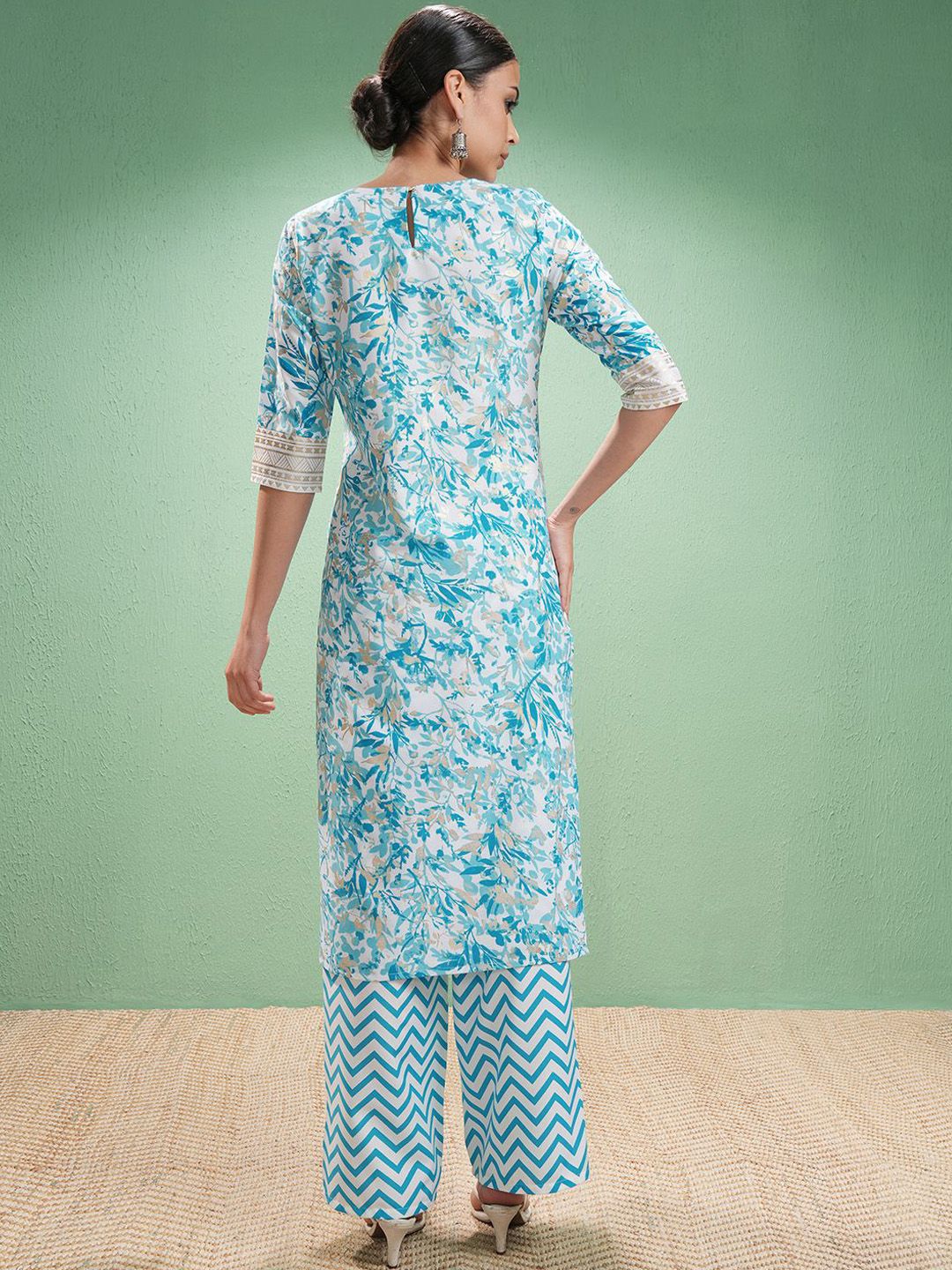 Vishudh Women Floral Printed Regular Kurta with Palazzos & With Dupatta