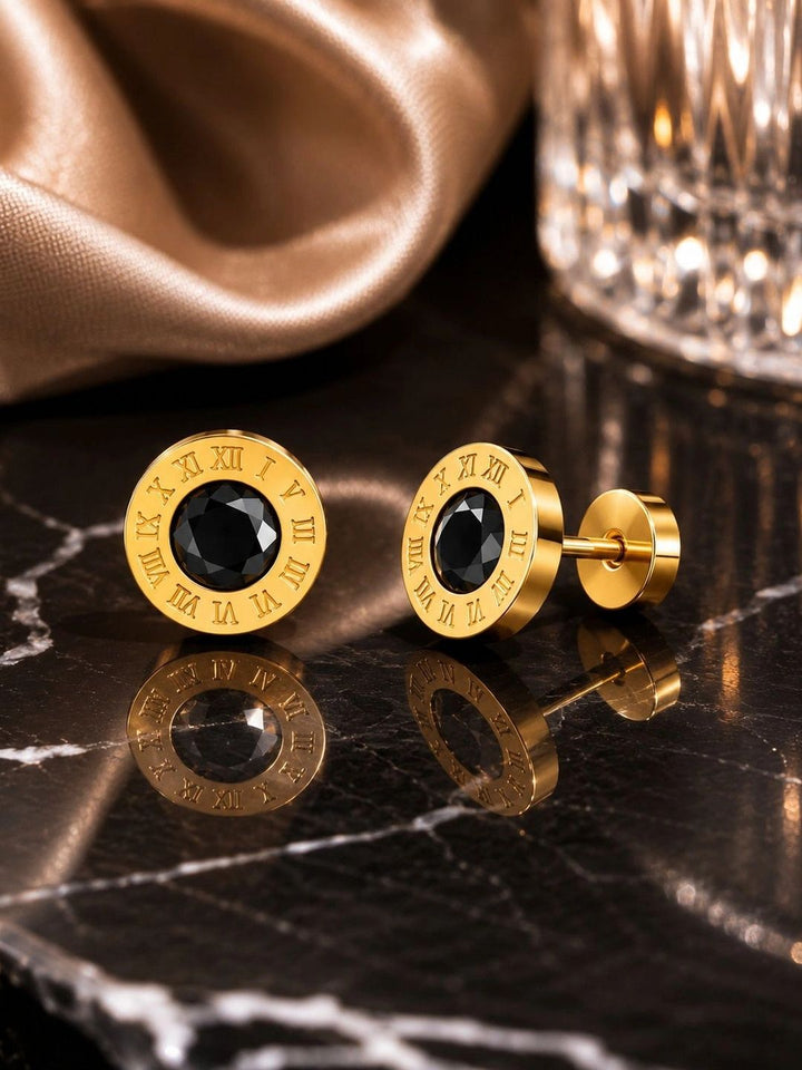 PANASH Circular Studs Earrings