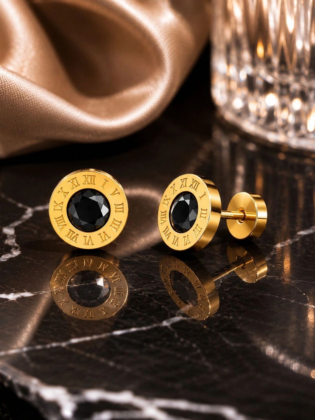 PANASH Circular Studs Earrings