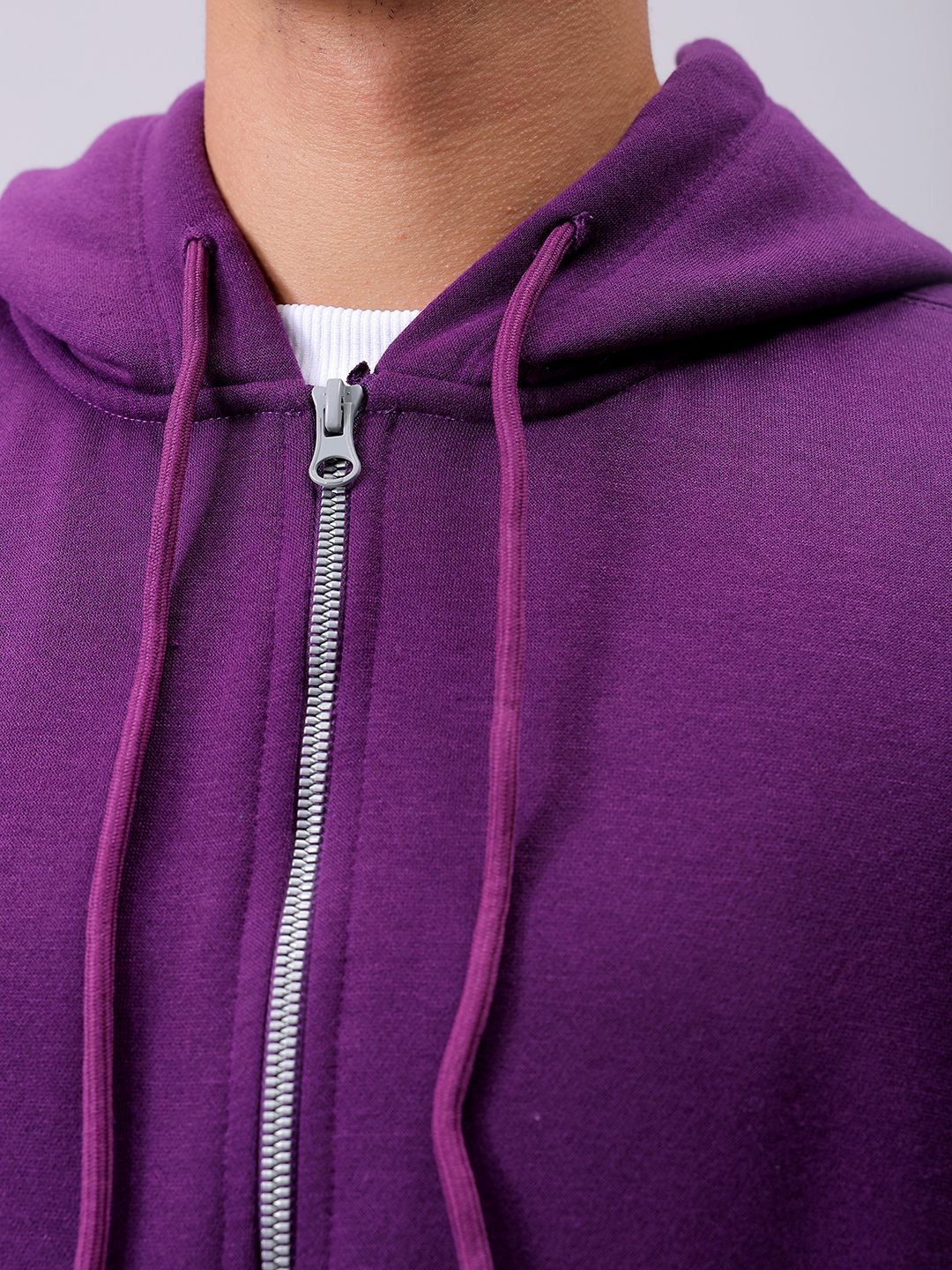 The Indian Garage Co Men Hooded Double Way Front Open Zipper Sweatshirt