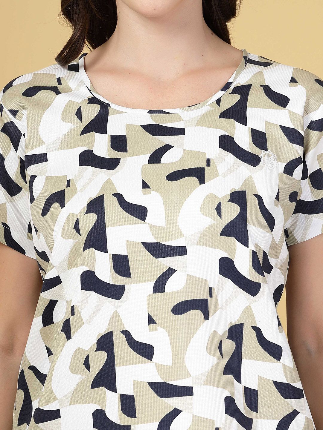 Klotthe Women Printed T-Shirt & Shorts Pants Night Suit