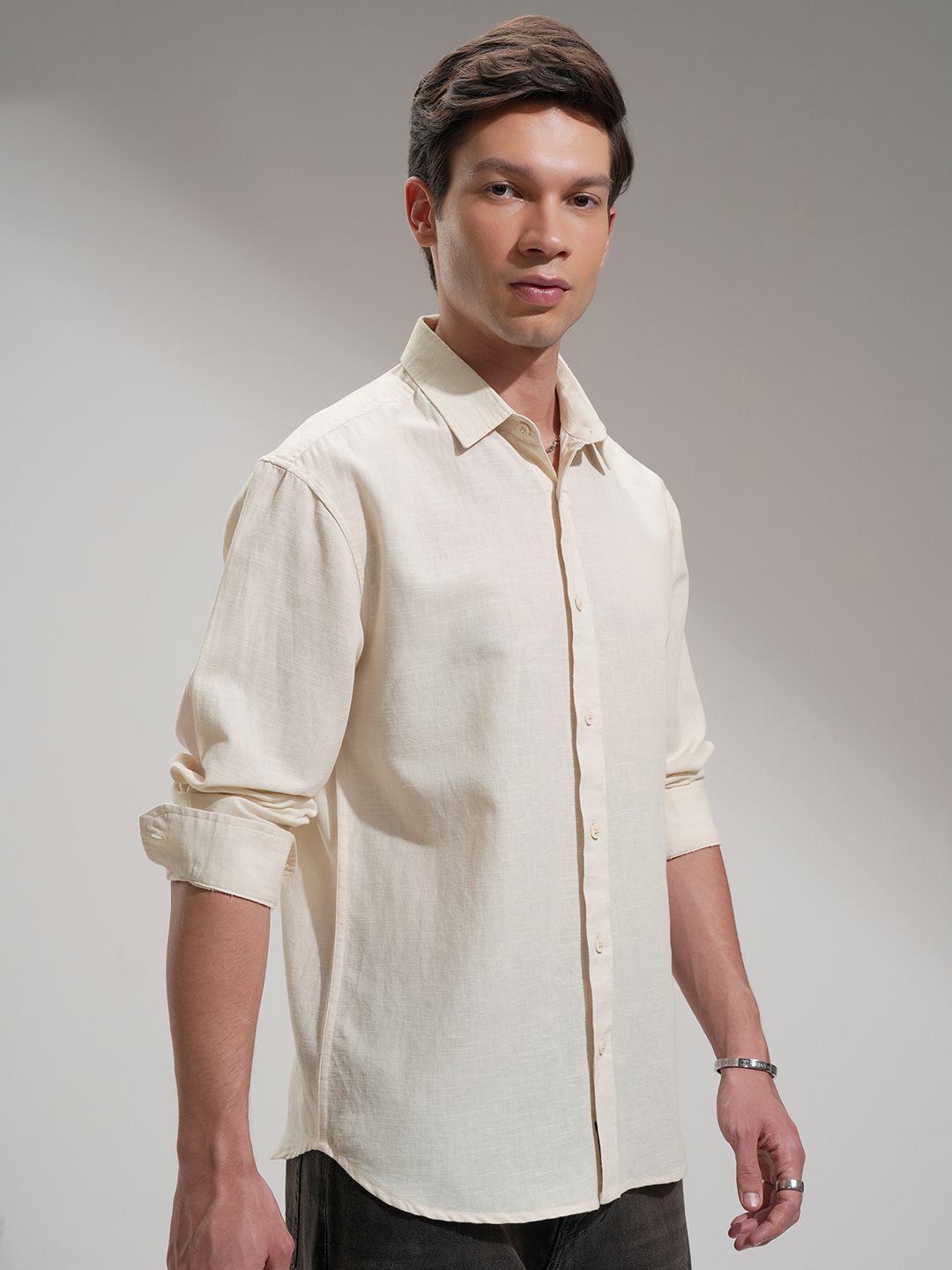 Highlander Men Cotton Linen Casual Shirt
