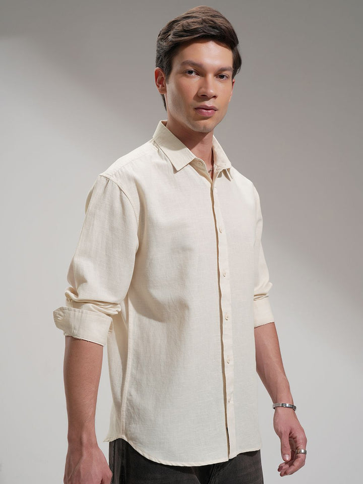 Highlander Men Cotton Linen Casual Shirt