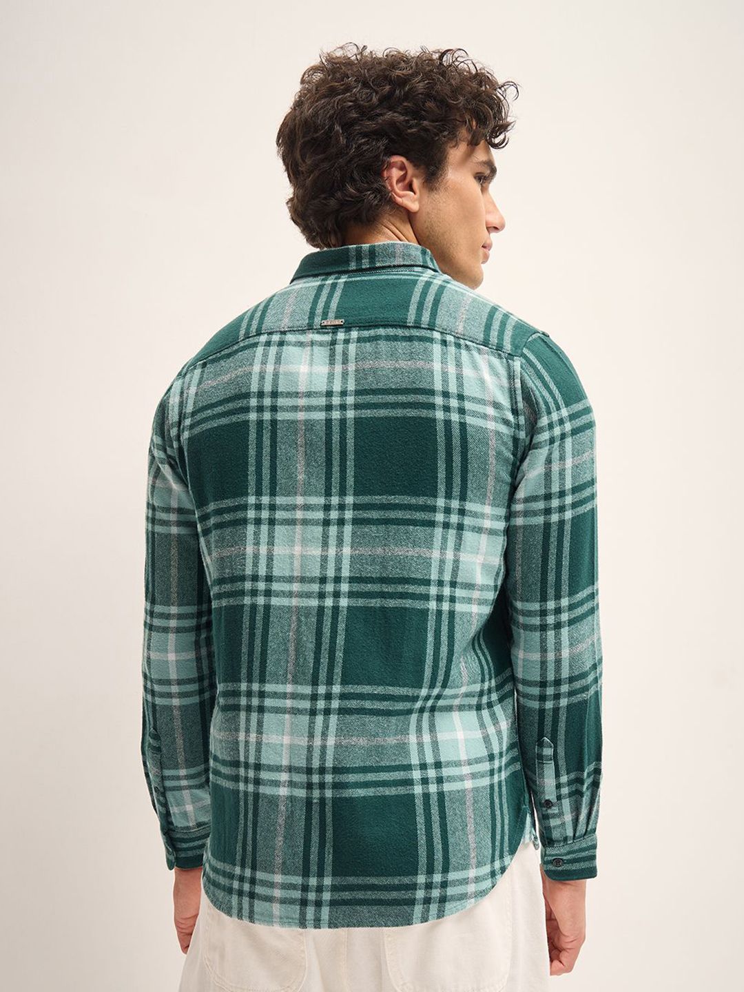 THE BEAR HOUSE Men Slim Fit Tartan Checks Opaque Checked Casual Shirt