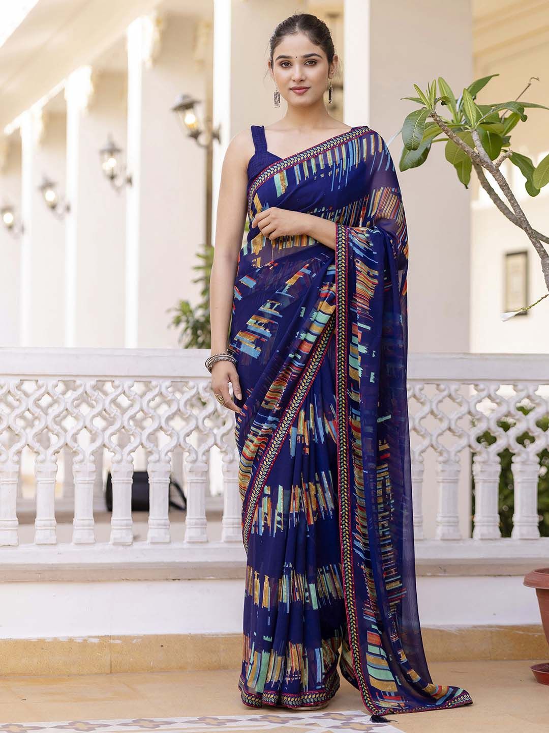 KALINI Pure Georgette Saree