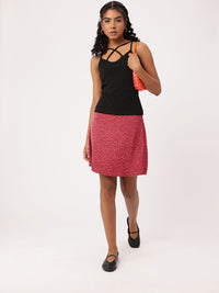 DressBerry Whimsy Touch Criss-Cross Straps Detail Cami Style Fitted Top