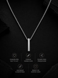 PANASH Men Brass Silver-Plated Necklace