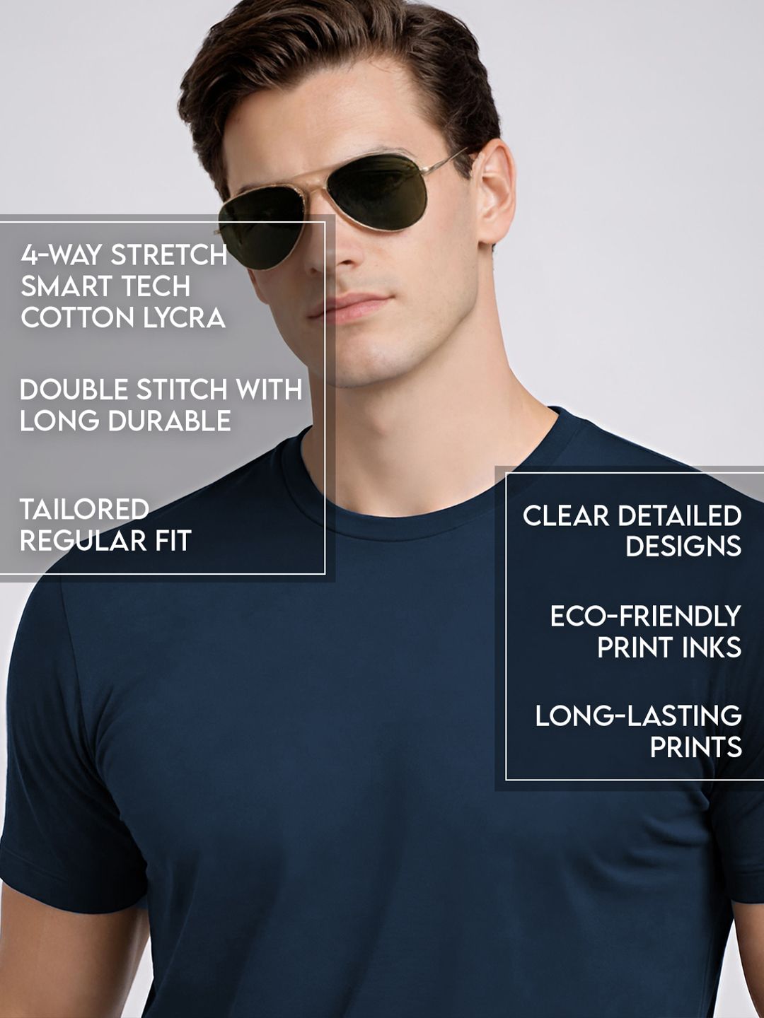 ADRO Men Typography Printed T-shirt