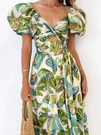 all about you Women Abstract Printed Maxi Dress