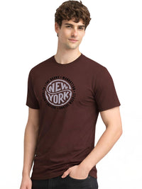 ADRO Men Typography Printed T-shirt