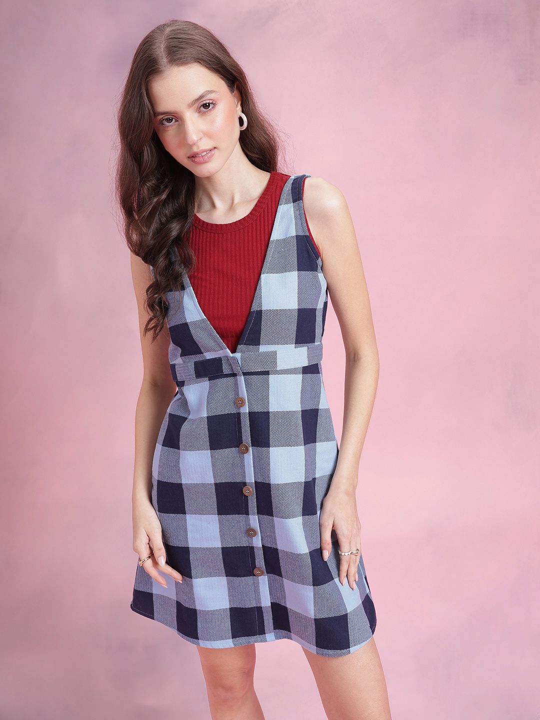 DressBerry Self-Checked Dress