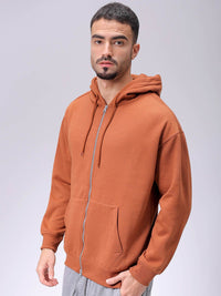 The Indian Garage Co Men Hooded Double Way Front Open Zipper Sweatshirt