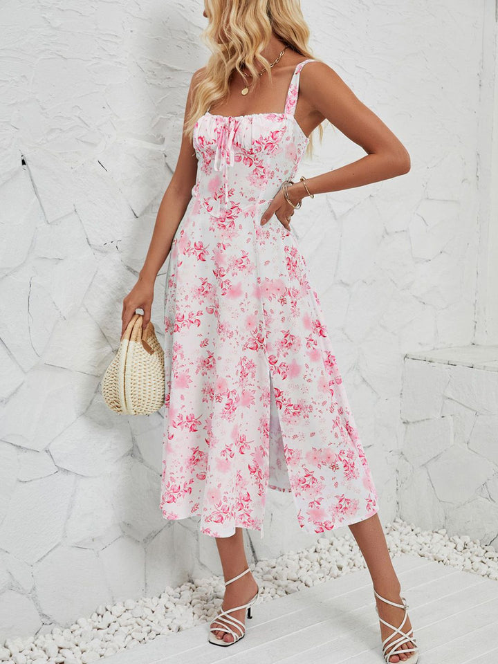 all about you Floral Print Fit & Flare Midi Dress