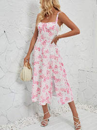 all about you Floral Print Fit & Flare Midi Dress