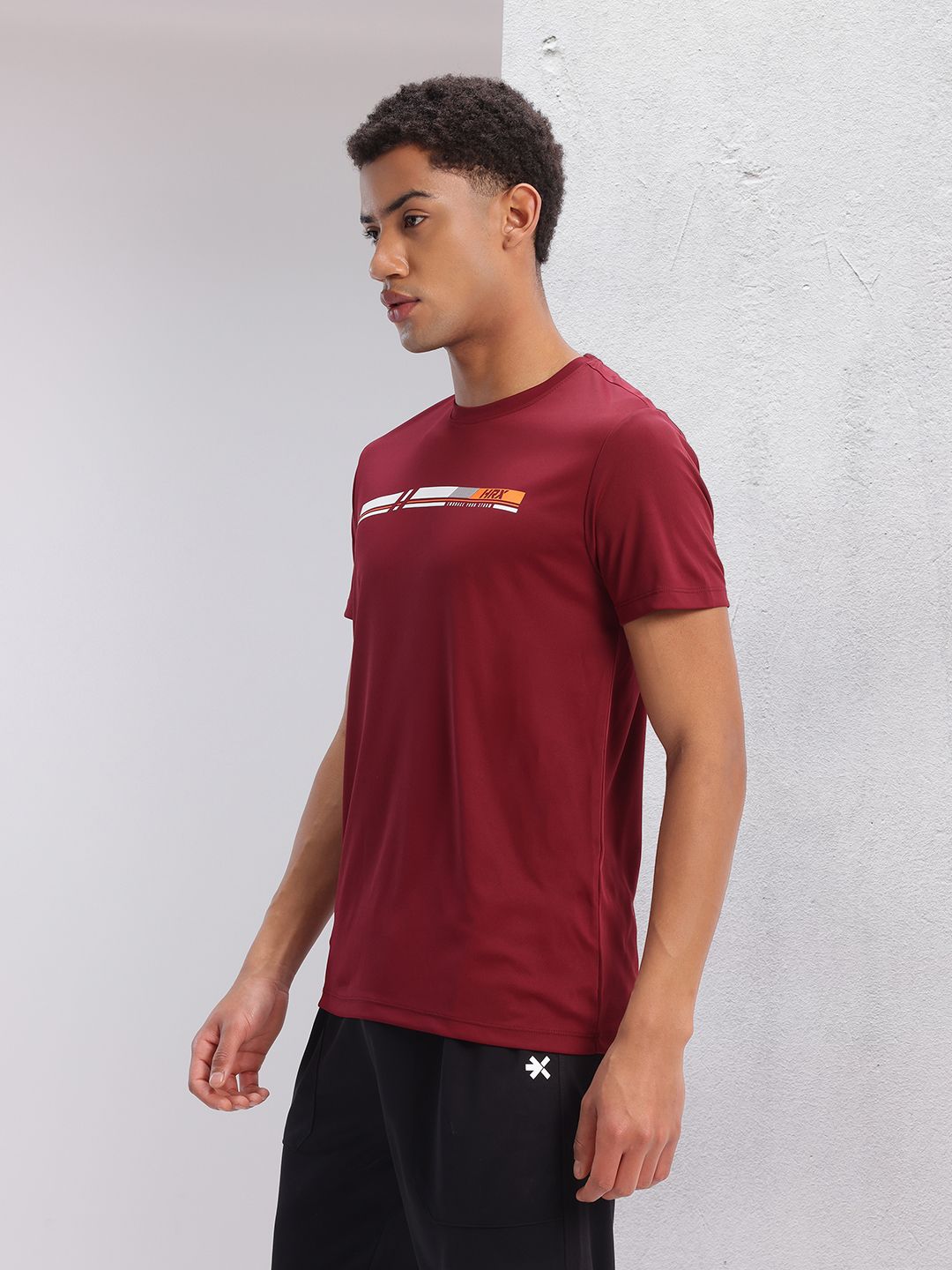 HRX by Hrithik Roshan Printed Rapid-Dry Training T-shirt