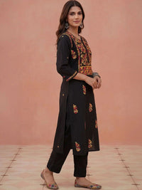 Kurta Sulam Benang Sulam Wanita Rumah Chikankari