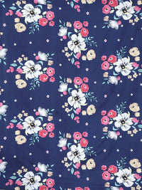 Myntra Elegant Homes Bunga-bunga Berbilang Warna 300 TC Cadar Single dengan 1 Sarung Bantal