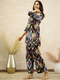 Mamicha Printed Pure Cotton Tunic With Palazzo Co-Ords