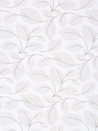 Myntra Elegant Homes White & Grey Floral 400 TC Bedsheet with 2 Pillow Covers