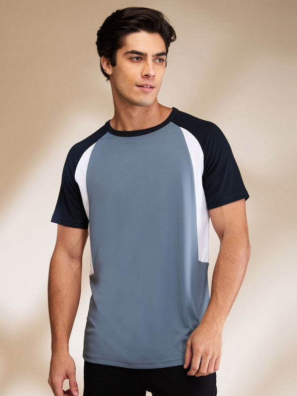 Being Human Men Colourblocked Round Neck Cotton T-shirt