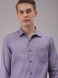 The Indian Garage Co. X Luxe Men Cutaway Collar Solid Slim Fit Formal Shirt
