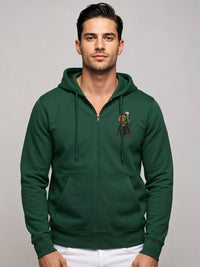 ADRO Men Printed Hooded Sweatshirt