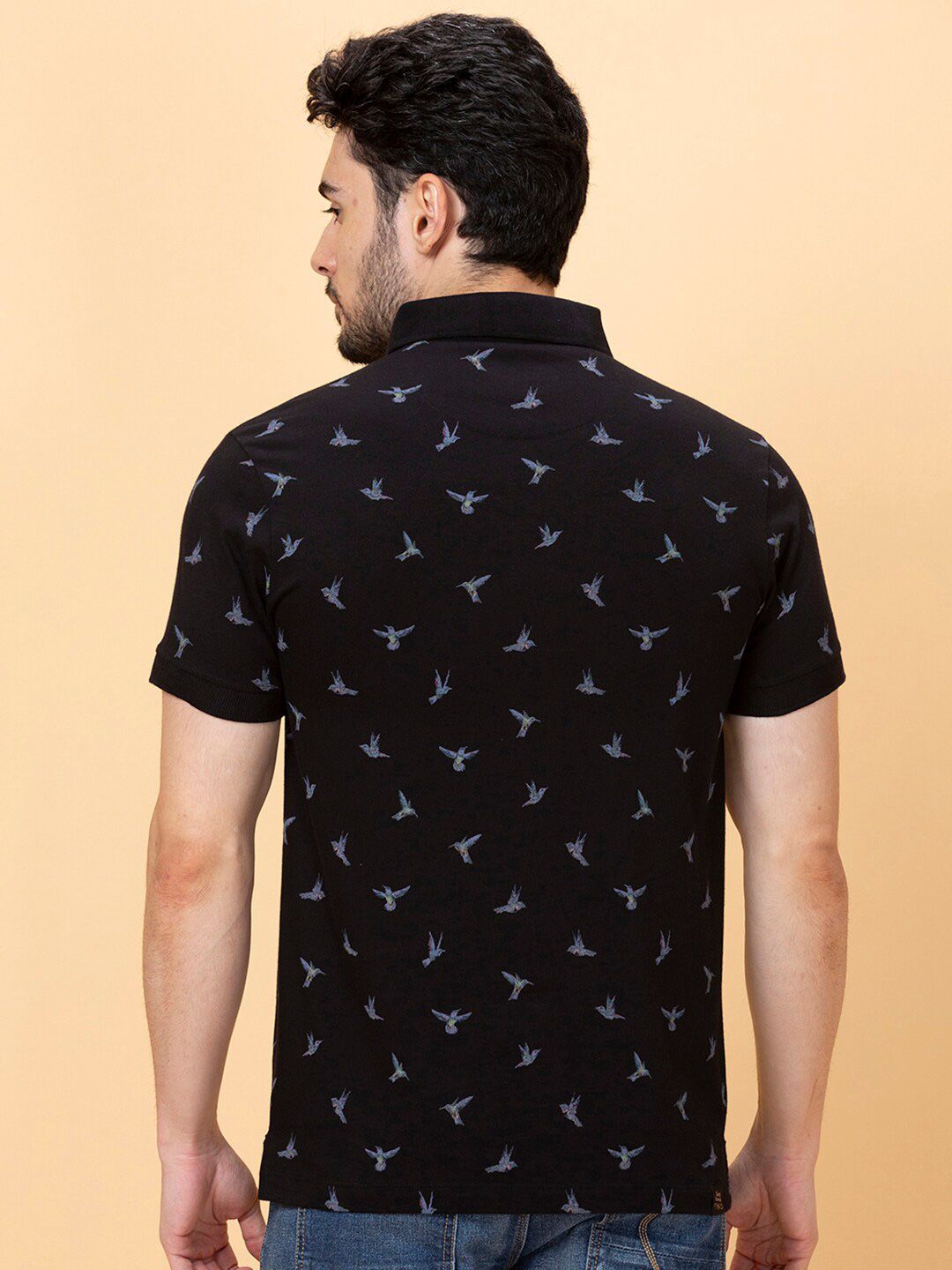 Being Human Conversational Printed Polo Collar Cotton T-shirt