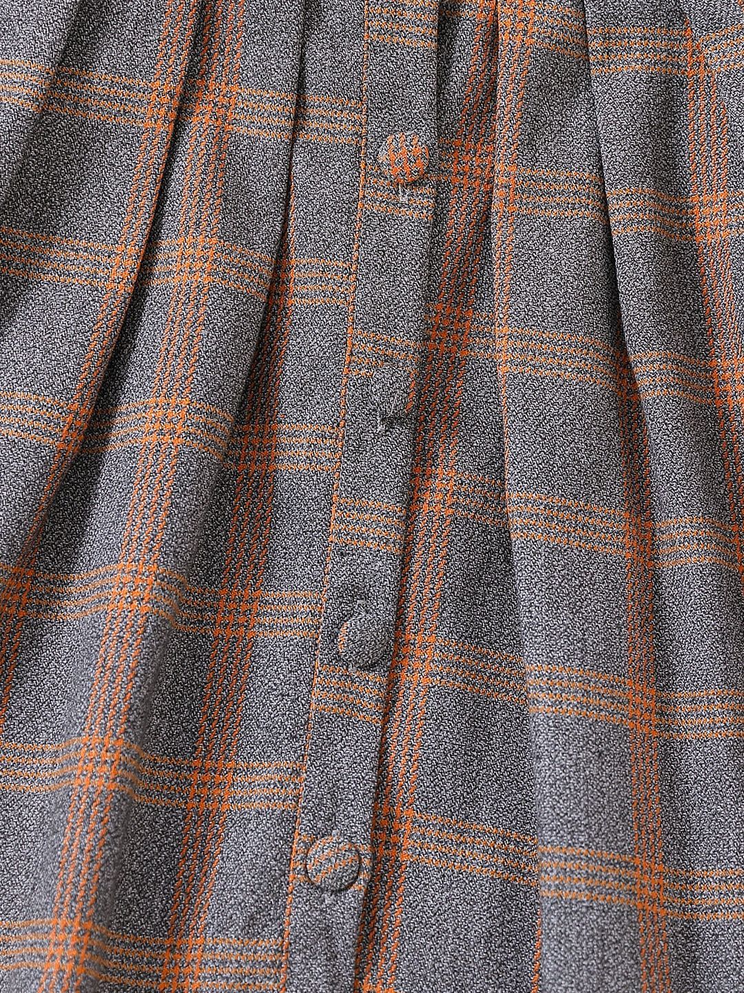 YK Checked Shirt Dress