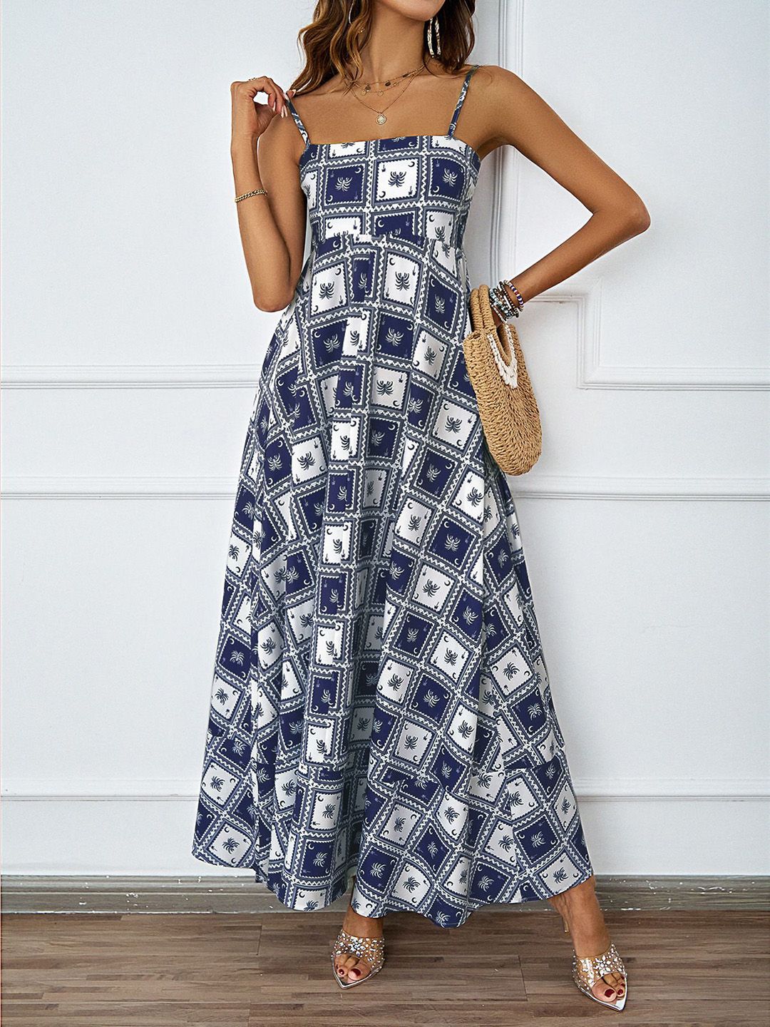 all about you Ethnic Motifs Print Maxi Dress
