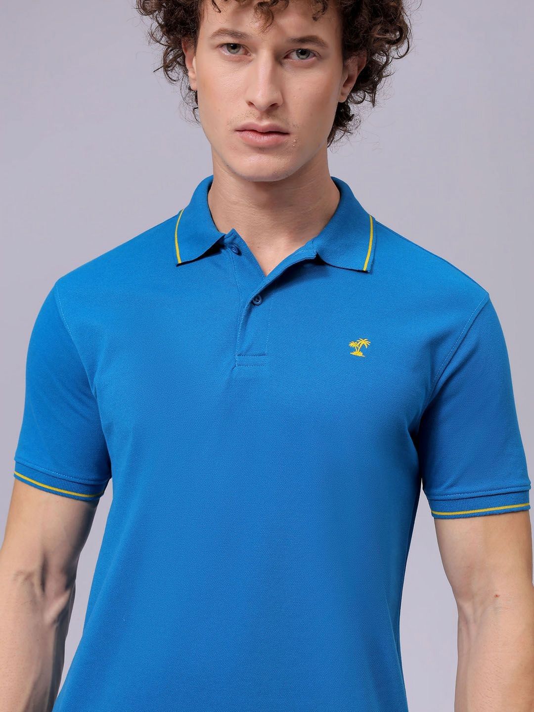The Indian Garage Co Men Polo Collar T-shirt