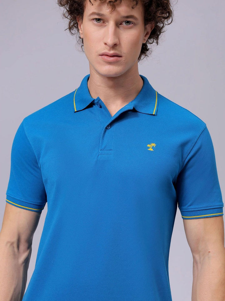 The Indian Garage Co Men Polo Collar T-shirt