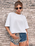 DressBerry Drop-Shoulder Sleeves Oversized T-shirt
