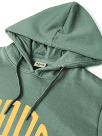 ADRO Lelaki Bercetak Sweatshirt Bertudung Lengan Panjang