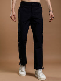 HIGHLANDER Men Straight Fit High-Rise Cargos Trousers