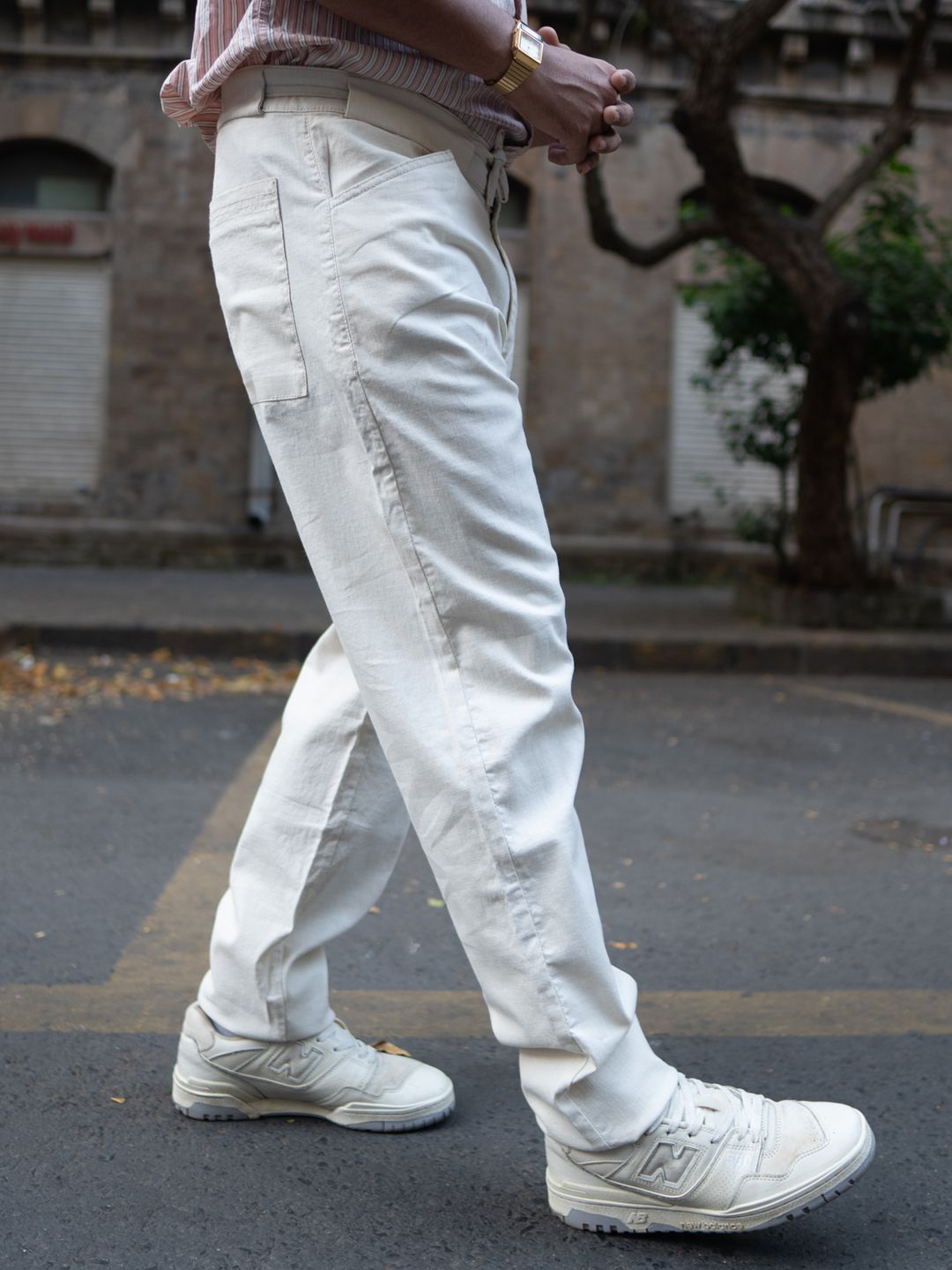 Powerlook Men Regular Fit Mid Rise Cotton Trousers