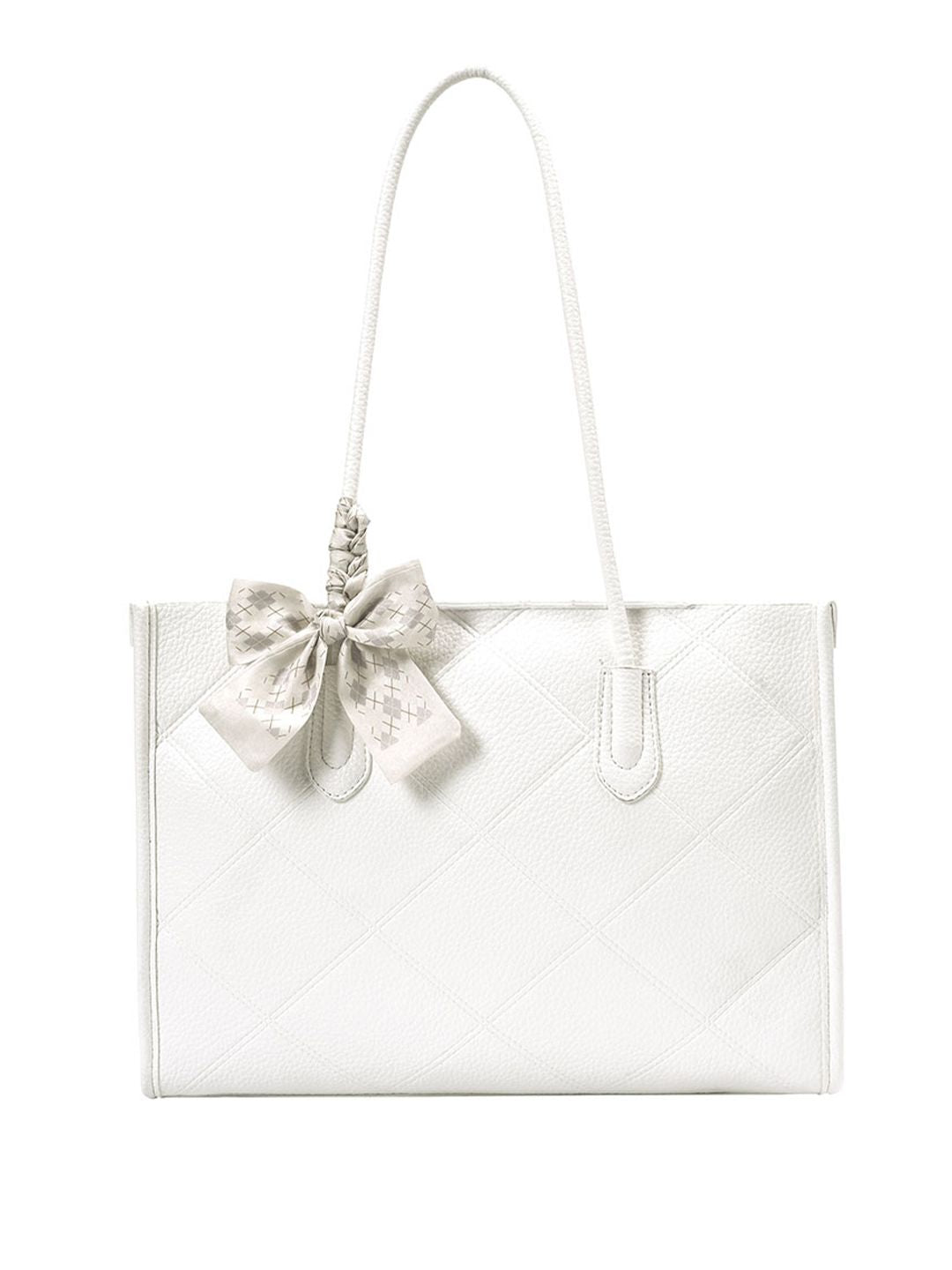 Lino Perros Textured Structured Shoulder Bag With Pouch